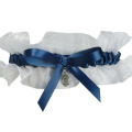 2016 Hotsale Bridal Leg Garter With Flower Something Blue Ribbon Bow Wedding Garter